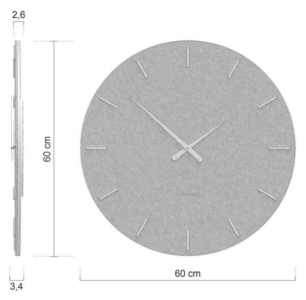 Stenska ura Smarty Line 4 barve
