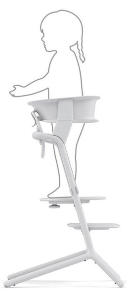 Dodatek za LEMO stolček Lemo Learning Tower Set 45,7/35,2/46 cm bela