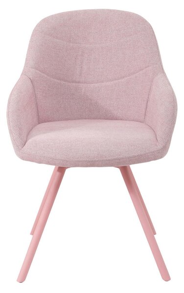 STOL, kovina, tekstil pink