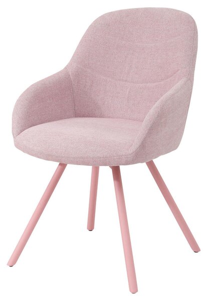 STOL, kovina, tekstil pink