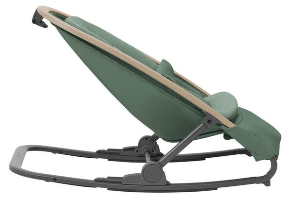 GUGALNI LEŽALNIK Kori PRO črna temno zelena 42,5/48/73,5 cm