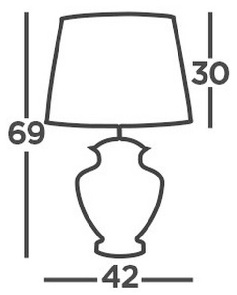 NAMIZNA SVETILKA Elina 42/69 cm