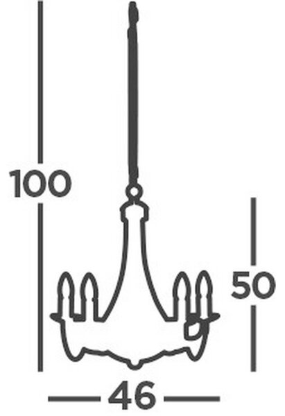 LESTENEC Maypole 46/46/100 cm E14