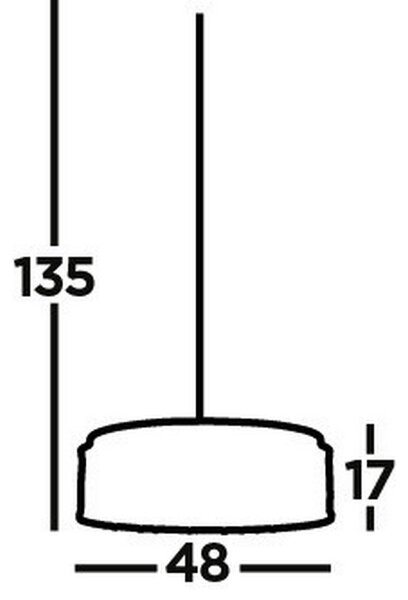 KRISTALNA VISEČA SVETILKA Elise 48/135 cm G9