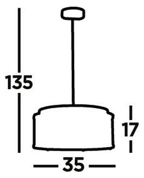 KRISTALNA VISEČA SVETILKA Elise 35/135 cm G9