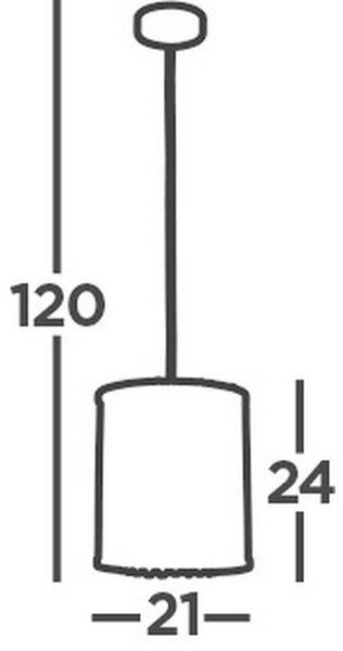 KRISTALNA VISEČA SVETILKA Elise 21/145 cm E27