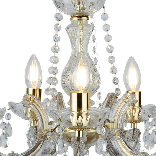 KRISTALNA VISEČA SVETILKA Marie Therese 48/120 cm E14
