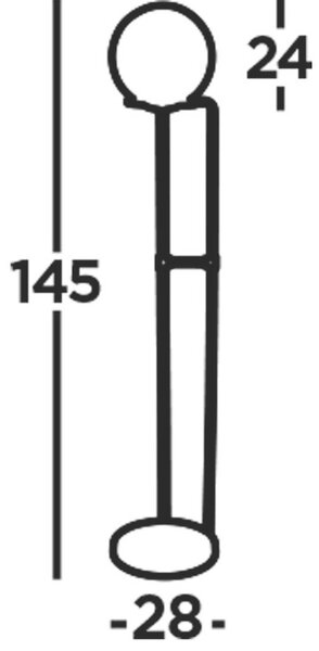 STOJEČA SVETILKA Sphere 28/145 cm