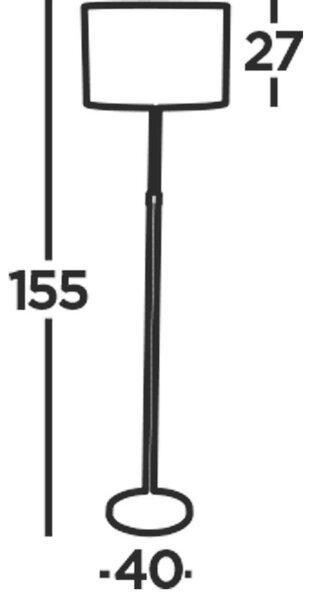 STOJEČA SVETILKA Rachel 40/40/155.5 cm