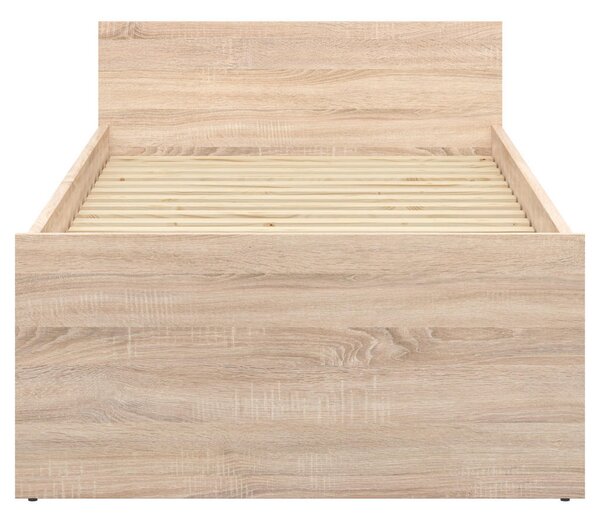 POSTELJA 90 cm x 200 cm , les, leseni material hrast sonoma