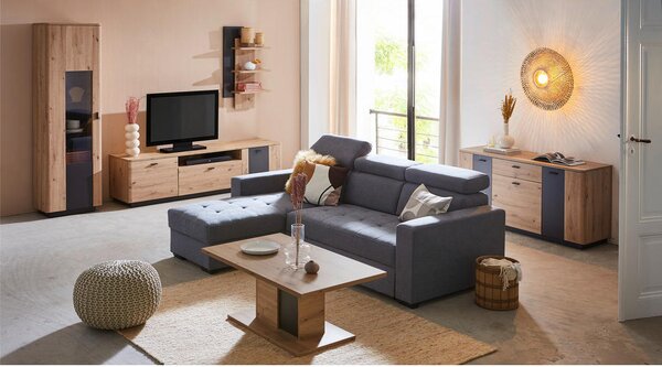 TV-ELEMENT antracit, barve hrasta