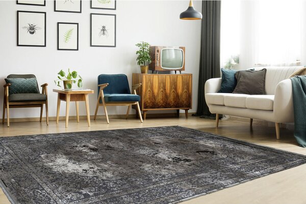 TKANA PREPROGA Elysee 902 160/230 cm srebrne barve