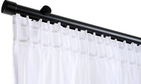 SET ZA DROG ZA ZAVESE PISA 240 cm črna