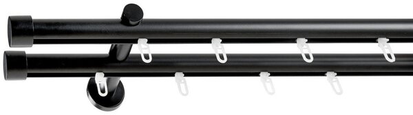 SET ZA DROG ZA ZAVESE 120 cm črna