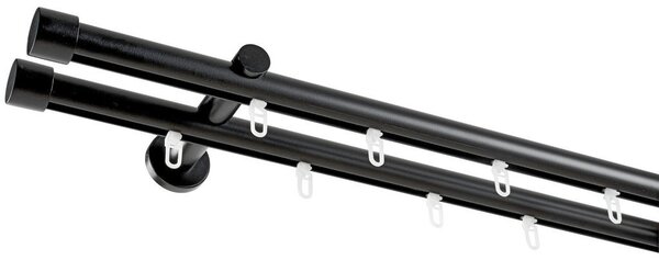 SET ZA DROG ZA ZAVESE 120 cm črna