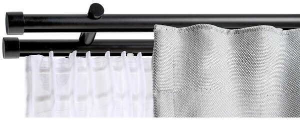 SET ZA DROG ZA ZAVESE 120 cm črna