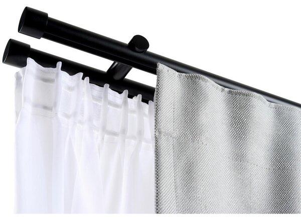 SET ZA DROG ZA ZAVESE 120 cm črna