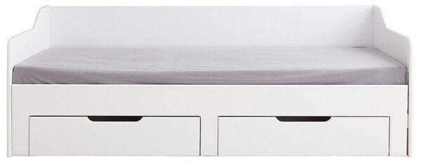 POSTELJA 90/180 cm x 200 cm , leseni material bela