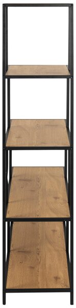SOBNA PREGRADA 135/150/35 cm črna, barve hrasta