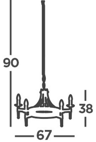 LESTENEC Cartwheel 67/38 cm 60 W E14