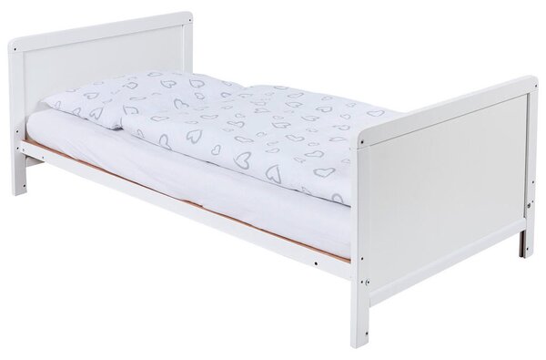SET OTROŠKE POSTELJICE bukev masivno 144,5/74,5/82 cm bela