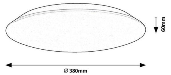 STROPNA LED-SVETILKA Rorik 4000 K 230 V