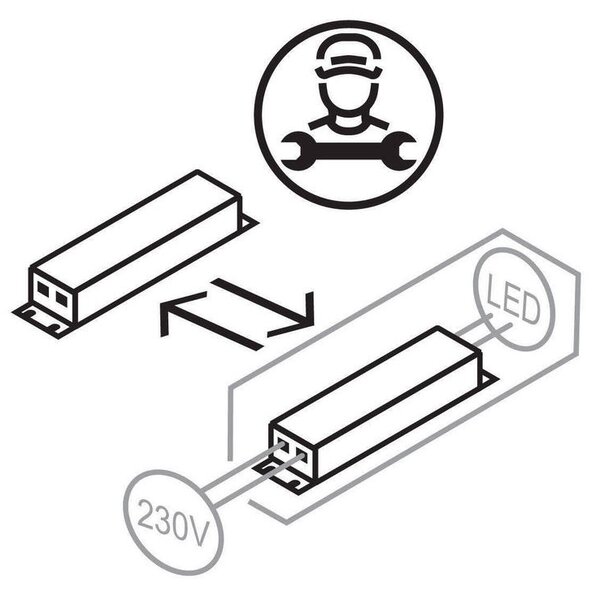 STENSKA LED-SVETILKA Rio 5.5 W 2700 K 230 V