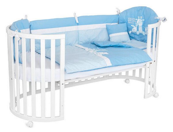 OTROŠKA POSTELJICA GROW bukev 67/87/126 cm bela