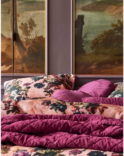 POSTELJNINA KARLI 135/200 cm saten pink