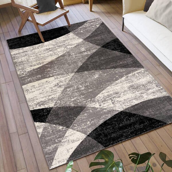 VINTAGE PREPROGA 120/170 cm tkano siva, krem barve