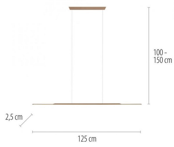 VISEČA LED-SVETILKA 18 W 3000 K 230 V