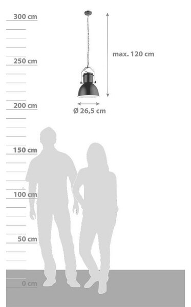 VISEČA SVETILKA 26,5/120 cm
