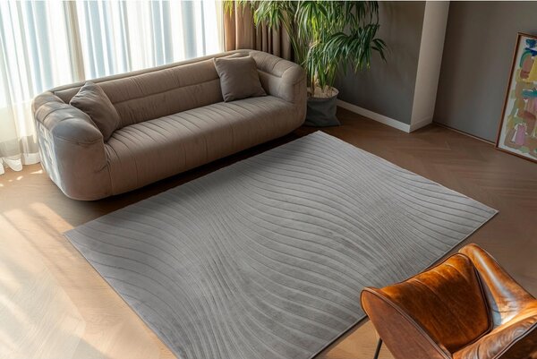 TKANA PREPROGA 80/150 cm tkano srebrne barve