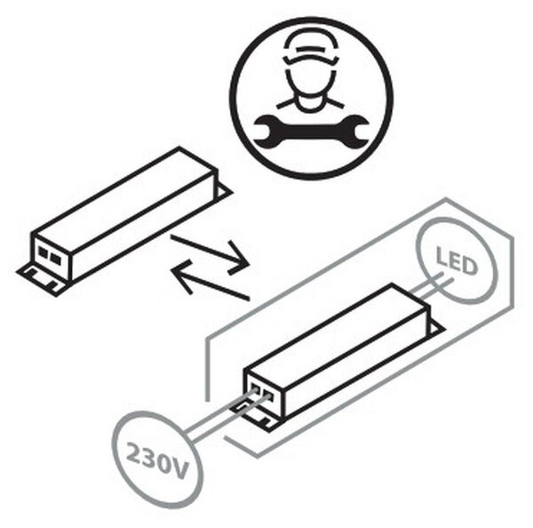 STROPNA LED-SVETILKA 24 W 3000 K 230 V