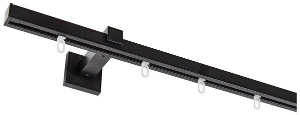 SET ZA DROG ZA ZAVESE 120 cm črna