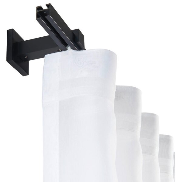 SET ZA DROG ZA ZAVESE 120 cm črna