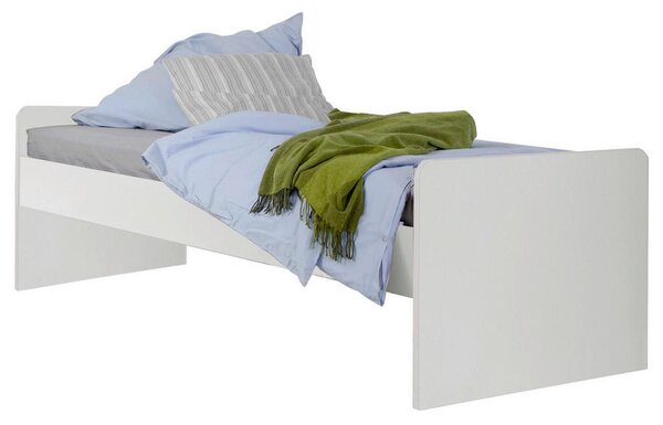 POSTELJA 90 cm x 200 cm , leseni material bela