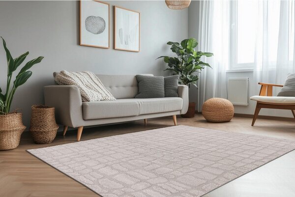 TKANA PREPROGA 80/150 cm tkano srebrne barve