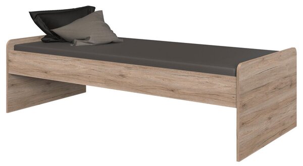 POSTELJA 90 cm x 200 cm , leseni material hrast san remo