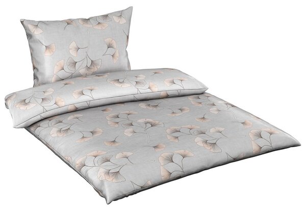 POSTELJNINA ELIZA 140/200 cm saten siva