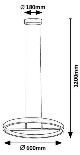 VISEČA LED-SVETILKA Thric 3500 lm 3000 K