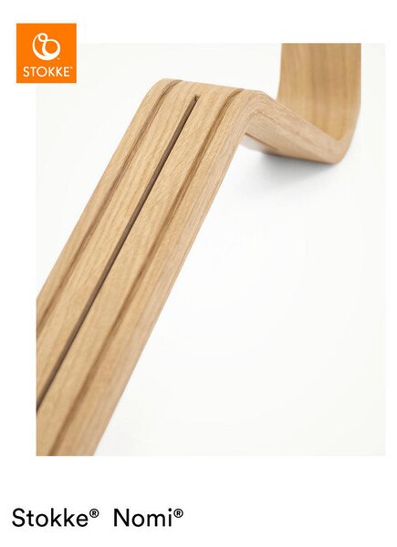 STOLČEK ZA HRANJENJE NOMI CHAIR OAK 52/83,50/59 cm siva, barve hrasta
