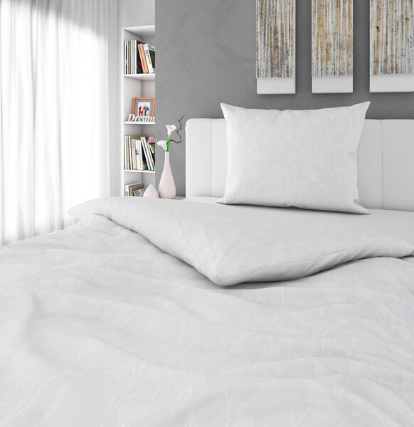 POSTELJNINA FLORENCE 140/200 cm saten bela