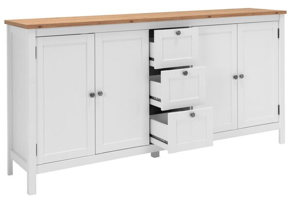 ŠIROKA KOMODA, bela