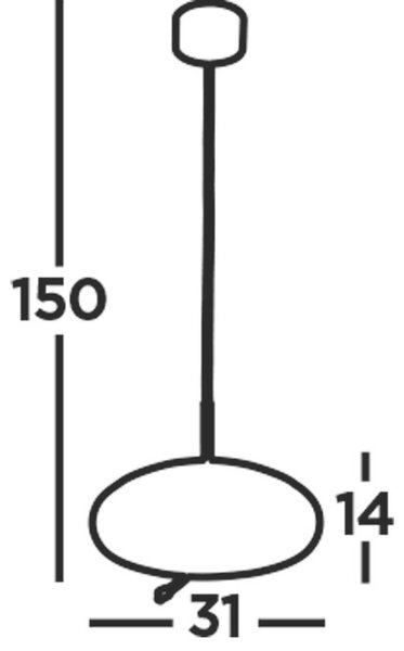 VISEČA LED-SVETILKA Lisbon 6 W 147 lm 2700 K 230 V