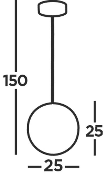 VISEČA LED-SVETILKA Marbles 22 W 1862 lm 4000 K 220-240 V