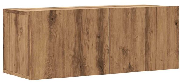 VidaXL Stenska TV omarica artisan hrast 80x30x30 cm inženirski les