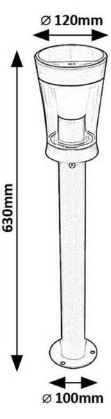SOLARNA SVETILKA Angers 12/63 cm