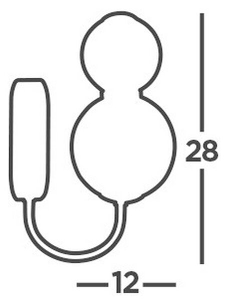 STENSKA LED-SVETILKA Snowball 12 W 762 lm 3000 K 220-240 V