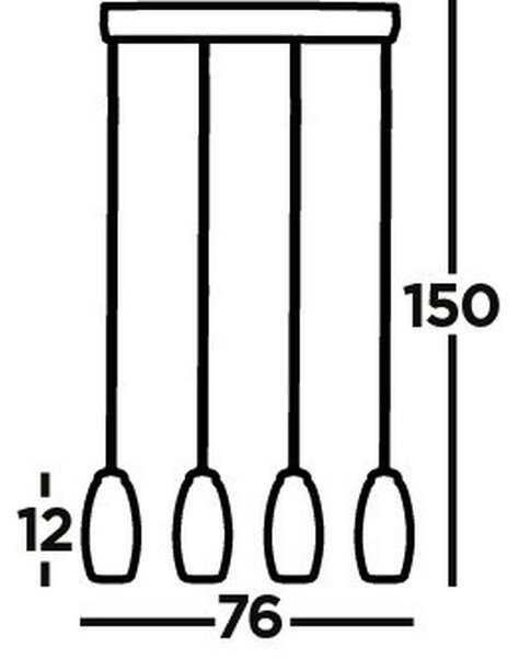 VISEČA LED-SVETILKA Cyclone 655 lm 3000 K 230 V